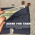Mini denim wallet