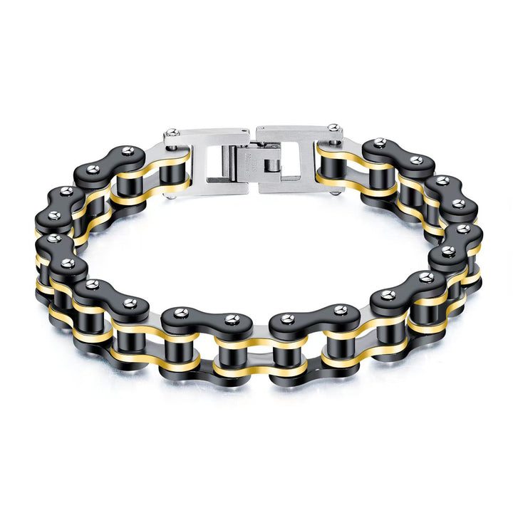 Motorcycle and bicycle chain bracelets
