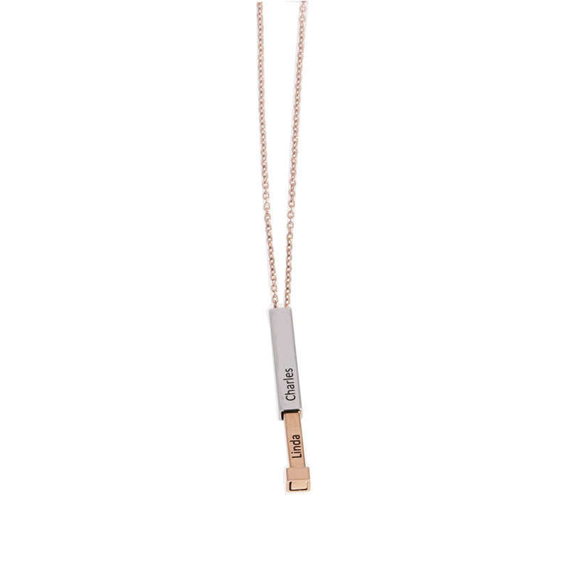 💖Personalized Four-Sided Bar Necklace