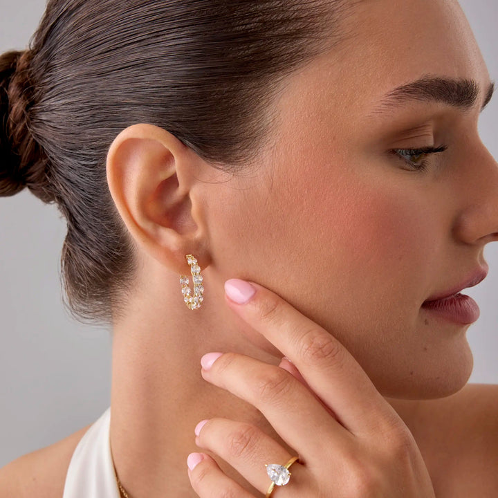 Marquise and Teardrop Earrings