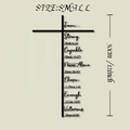 Scripture Affirmation Cross Metal Wall Art