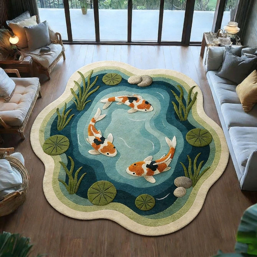 Koi Pond Sofa Throw