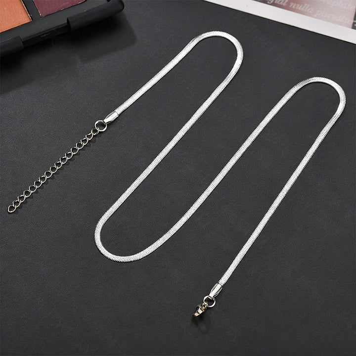 Layered snake chain necklace