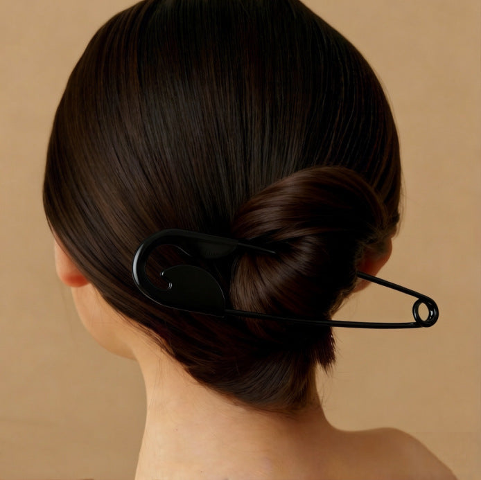 Large metal pin hair accessory