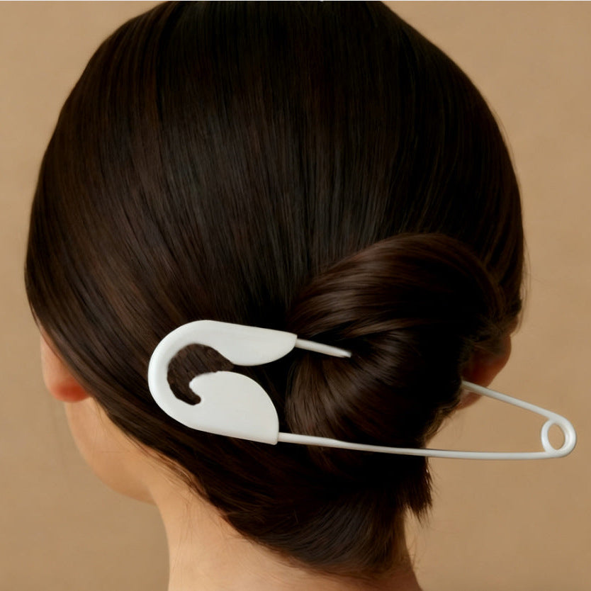Large metal pin hair accessory