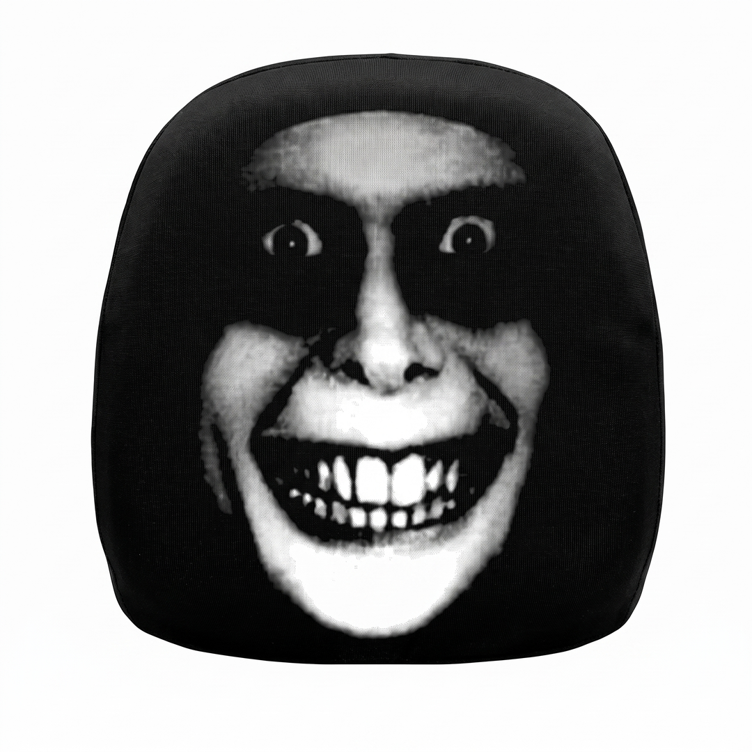 Ghost-face car headrest dust cover