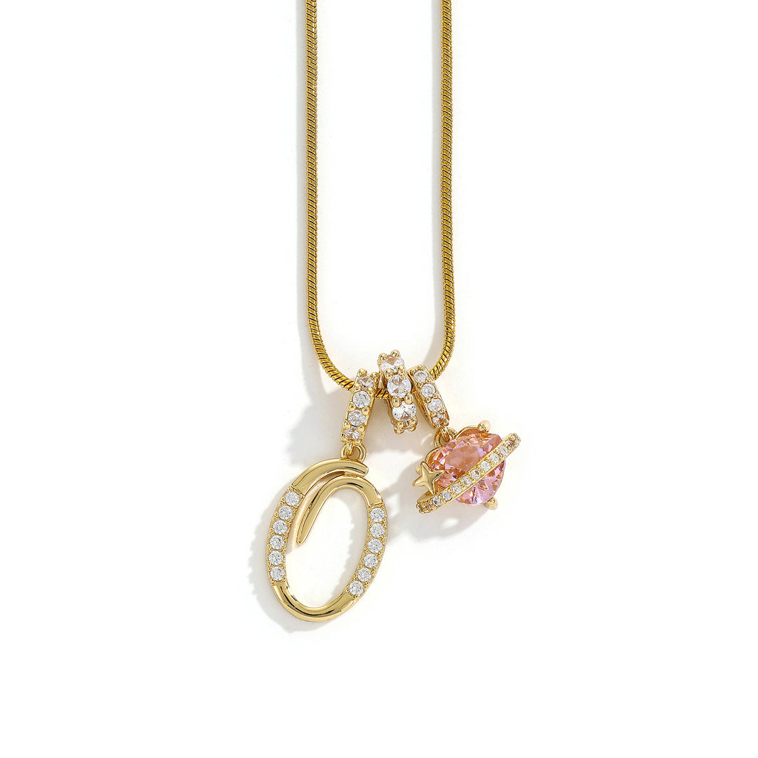 Alphabet Heart Pendant Necklace
