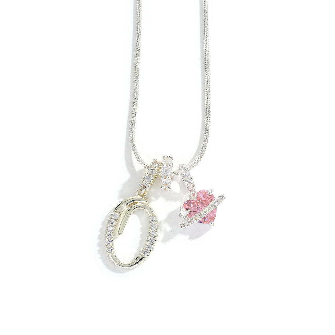Alphabet Heart Pendant Necklace