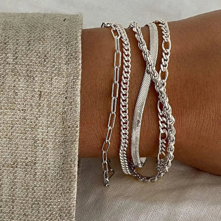 Maximalist Layered Bracelet Set