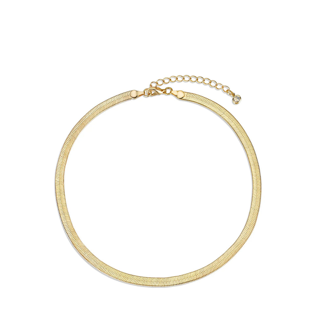 Layered snake chain necklace