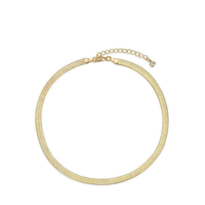 Layered snake chain necklace