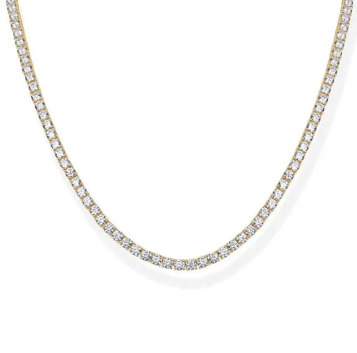 Full-diamond collarbone necklace