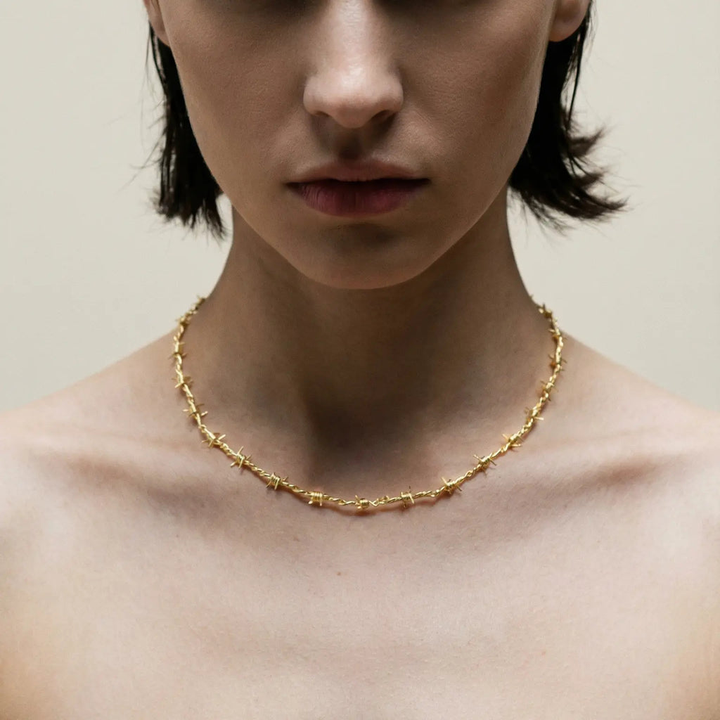 The Gold Barbed Wire Chain