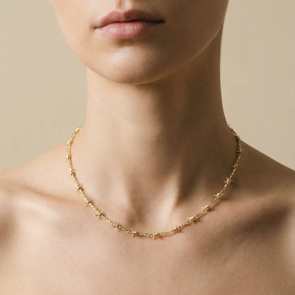 The Gold Barbed Wire Chain