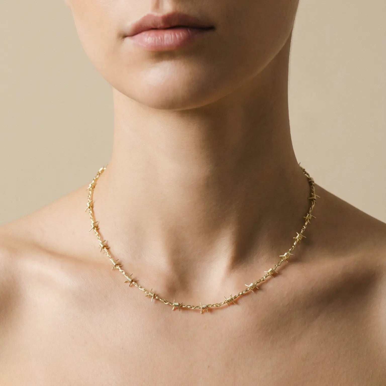 The Gold Barbed Wire Chain