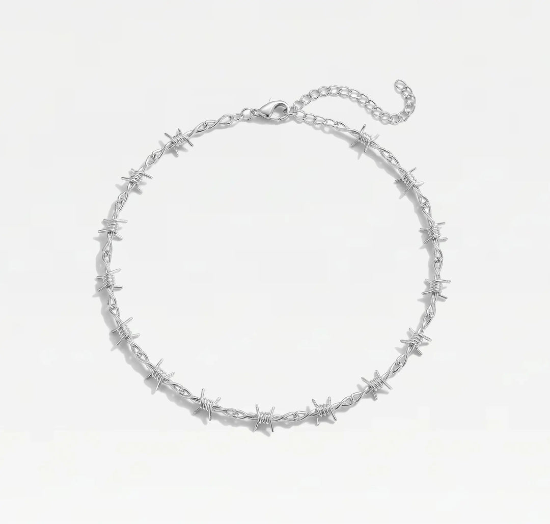 18K Gold Plated Barbed Wire Choker