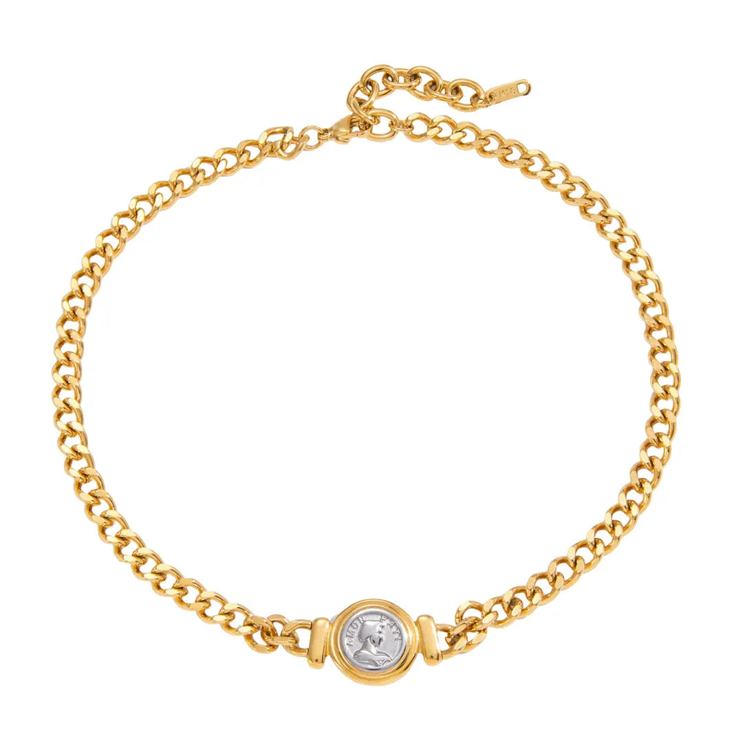 Coin pendant necklace
