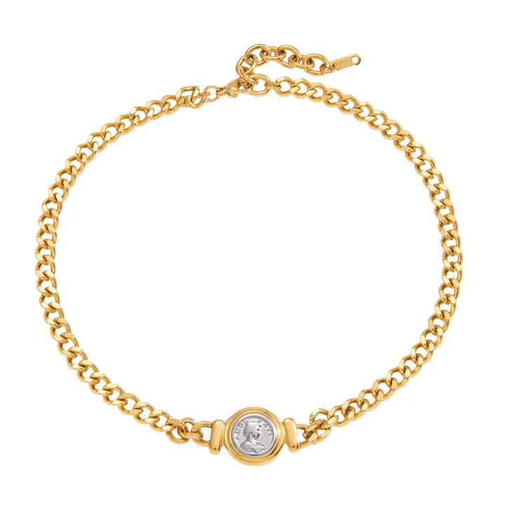 Coin pendant necklace