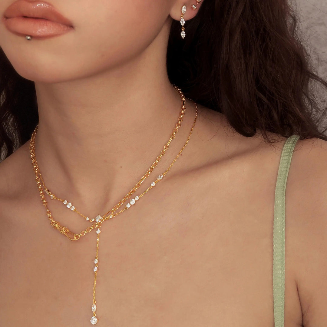 Aurora Gold Drop Necklace