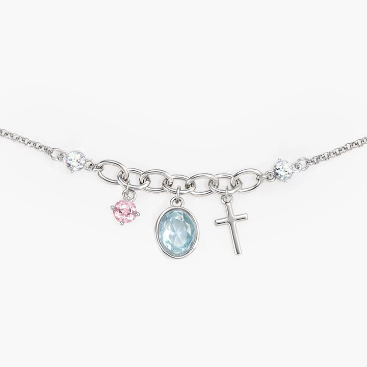Crystal Cross Pendant Waist Chain