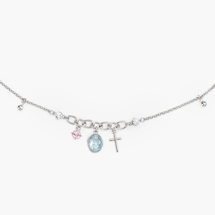 Crystal Cross Pendant Waist Chain