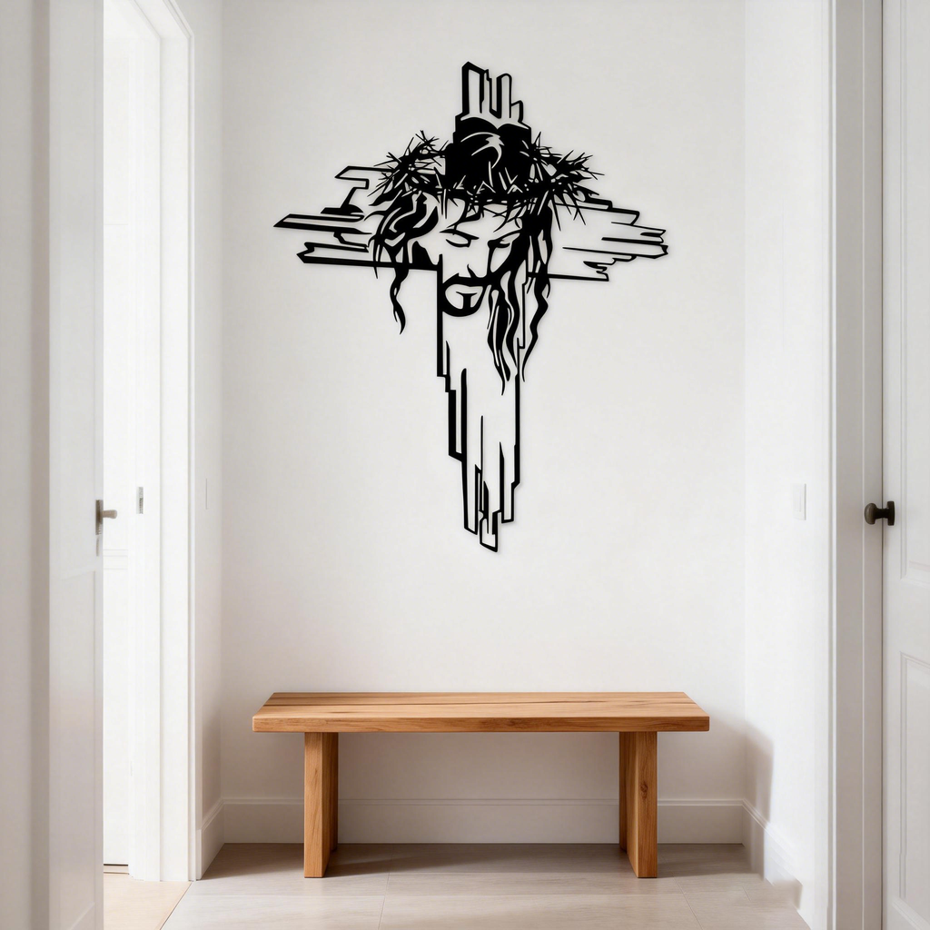 Christ's Passion Cross Metal Wall Art