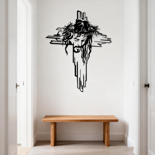 Christ's Passion Cross Metal Wall Art